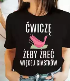 damska koszulka na siłownię koszulka na fitness ćwiczę Odzież obuwie dodatki Odzież damska Tshirty i koszulki damskie