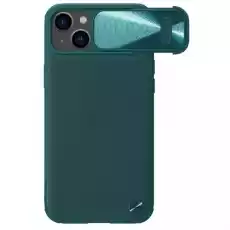 Etui z ochroną aparatu Nillkin CamShield Leather do iPhone 14 Plus zielone Telefony i akcesoria Akcesoria telefoniczne Etui