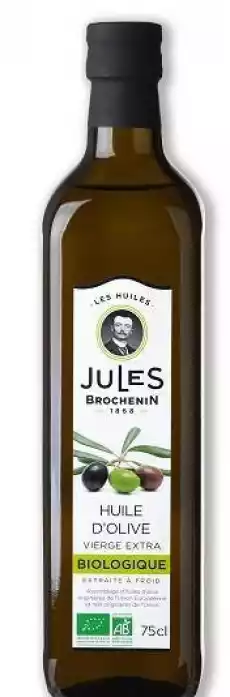 OLIWA Z OLIWEK EXTRA VIRGIN BIO 750 ml JULES BROCHENIN Artykuły Spożywcze Zdrowa żywność