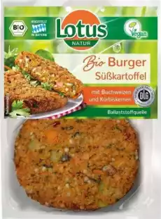 BURGERY WARZYWNE Z BATATAMI I DYNIĄ BIO 160 g LOTUS Artykuły Spożywcze Gotowe dania