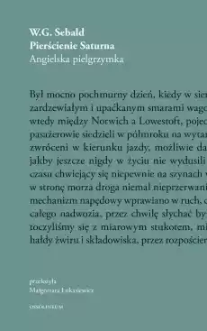 Pierścienie Saturna Sebald Książki