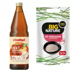 Ocet Jabłkowy Niepasteryzowany Niefiltrowany Bio DEMETER 750 ml Voelkel Sól Himalajska Różowa Drobna 22 kg Big Nature Artykuły Spożywcze