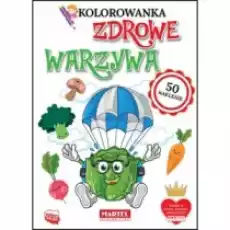 Kolorowanka z naklejkami Zdrowe warzywa Książki Dla dzieci