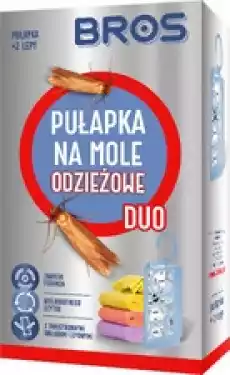 BROS Pułapka na mole odzieżowe DUO 2 wkłady Dom i ogród Ogród Rośliny i ochrona roślin