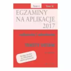 Egzaminy Na Aplikacje 2017 Radcowska I Adwokacka Książki Podręczniki i lektury