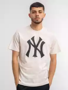 Koszulka Z Krótkim Rękawkiem 47 Brand New York Yankees MLB Imprint Echo Beżowa Odzież obuwie dodatki Odzież męska Koszulki męskie