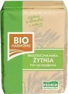 Mąka żytnia chlebowa typ 720 1kg EKO Bio Harmonie Artykuły Spożywcze Mąka