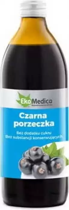 Czarna porzeczka sok 500ml EkaMedica Artykuły Spożywcze Napoje