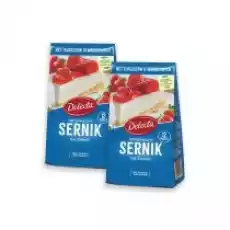 Delecta Sernik błyskawiczny oryginalny Zestaw 2 x 154 g Artykuły Spożywcze Produkty sypkie