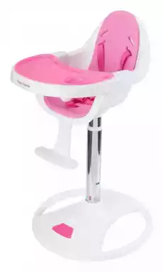 Wysokie obrotowe krzesełko do karmienia FLORA różowe Dla dziecka Akcesoria dla dzieci Karmienie dziecka Krzesełka do karmienia