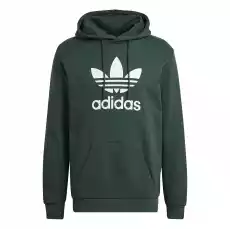 Bluza z kapturem męska adidas ORIGINALS CLASSICS TREFOIL zielona HK7270 Odzież obuwie dodatki Bluzy i swetry