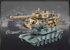 Zestaw wzajemnie walczących czołgów M1A2 Abrams v2 i German Tiger v2 24GHz 128 RTR Sport i rekreacja Modelarstwo Modele RC