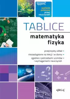 Matematyka i fizyka tablice Książki Podręczniki i lektury