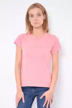 Tshirts damski Calvin Klein Jeans ZW0ZW01369 Różowy Odzież obuwie dodatki Odzież damska Tshirty i koszulki damskie