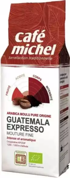 Kawa mielona arabica espresso Gwatemala FAIR TRADE BIO 250 g CAFE MICHEL Artykuły Spożywcze Kawa