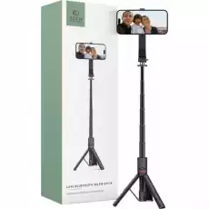 Uchwyt kijek statyw TechProtect L04S MagSafe Wireless Selfie Stick Tripod Bluetooth czarny Telefony i akcesoria Akcesoria telefoniczne