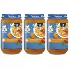 Gerber Obiadek risotto z indykiem i warzywami dla dzieci po 12 miesiącu zestaw 3 x 250 g Dla dziecka Akcesoria dla dzieci Karmienie dziecka