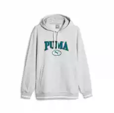 Bluza z kapturem męska Puma SQUAD FL szara 67601704 Odzież obuwie dodatki Bluzy i swetry