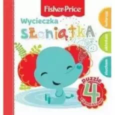 Fisher Price Puzzle 4 el Wycieczka słoniątka Książki Dla dzieci