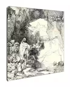 The Raising of Lazarus Small Plate Rembrandt obraz na płótnie Wymiar do wyboru 20x30 cm Dom i ogród Wyposażenie wnętrz Dekoracja Obrazy i plakaty