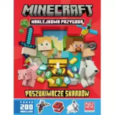 Minecraft Naklejkowa przygoda Poszukiwacze skarbów Książki Dla dzieci