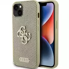 Guess GUHCP15SPSP4LGD iPhone 15 61 złotygold hardcase Perforated 4G Glitter Telefony i akcesoria Akcesoria telefoniczne Etui