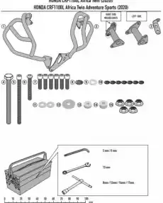 GIVI GITN1178 GMOLE SILNIKA HONDA CRF1100L Africa Motoryzacja Motocykle