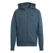 Bluza z kapturem męska adidas NEW ZNE PREMIUM FL granatowa IN5087 Odzież obuwie dodatki Bluzy i swetry