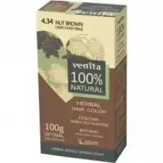 Venita Herbal Hair Color ziołowa farba do włosów 434 Orzechowy Brąz 100 g Zdrowie i uroda Kosmetyki i akcesoria Pielęgnacja i stylizacja włosów