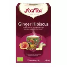 Yogi Tea Herbata Ginger Hibiscus Bio 17X2 G 17 x 2 g Artykuły Spożywcze Herbata