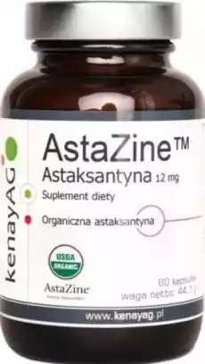 Astaksantyna AstaZine 12mg 60 kapsułek kenayAG Artykuły Spożywcze Produkty dietetyczne Suplementy