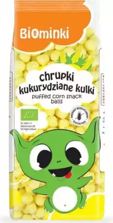 CHRUPKI KUKURYDZIANE KULKI BEZGLUTENOWE BIO 60 g BIOMINKI Artykuły Spożywcze Czipsy i chrupki