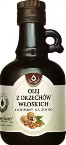 Olej z orzechów włoskich tłoczony na zimno Oleje świata 250ml Oleofarm Artykuły Spożywcze Oleje i oliwy