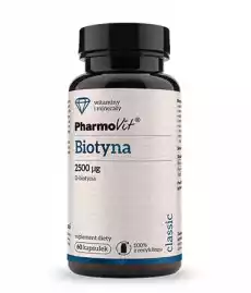 PHARMOVIT BIOTYNA 2500 MCG 60 KAPS Zdrowie i uroda Zdrowie