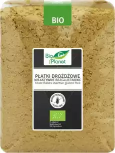 PŁATKI DROŻDŻOWE NIEAKTYWNE BEZGLUTENOWE BIO 300 g BIO PLANET Artykuły Spożywcze Grzyby