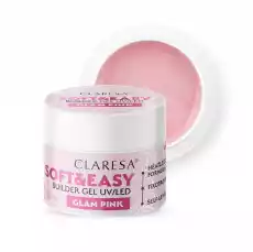 Claresa Żel budujący SOFTEASY BUILDER GEL GLAM PINK 90g Zdrowie i uroda Kosmetyki i akcesoria Manicure i pedicure Żele do paznokci