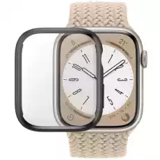 Etui z wbudowanym szkłem hartowanym PanzerGlass Full Body Protection do Apple Watch 987 45 mm czarne Telefony i akcesoria Akcesoria telefoniczne Pokrowce i kabury do telefonów