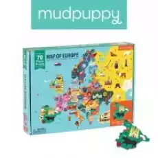 Puzzle Mapa Europy z elementami w kształcie państw 5 Mudpuppy Dla dziecka Zabawki Puzzle