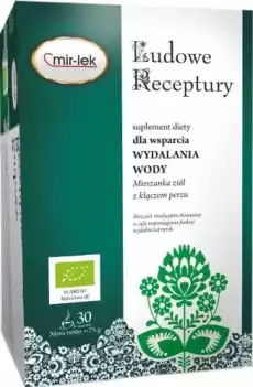 HERBATKA NA WYDALANIE WODY BIO 20 x 25 g 50 g MIRLEK LUDOWE RECEPTURY Artykuły Spożywcze Herbata