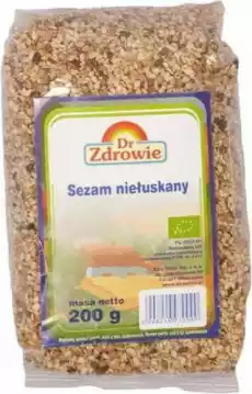 Sezam niełuskany BIO 200 g Dr Zdrowie Artykuły Spożywcze Zdrowa żywność