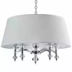 Lampa Sufitowa Wisząca Verona Chrom Biel 60x60x38cm Dom i ogród Wyposażenie wnętrz Oświetlenie Lampy sufitowe