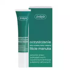 Ziaja Liście Manuka oczyszczanie reduktor zmian potrądzikowych 15ml Zdrowie i uroda Kosmetyki i akcesoria Pielęgnacja twarzy Serum do twarzy