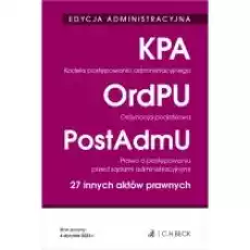 Edycja admnistracyjna Kodeks postępow administr Książki Prawo akty prawne