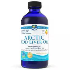 Nordic Naturals Arcitc Cod Liver Oil tran olej z wątroby dorsza arktycznego w płynie o smaku pomarańczowym 237 ml Sport i rekreacja Odżywki i suplementy