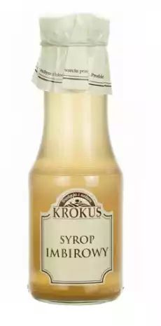 SYROP IMBIROWY BEZGLUTENOWY 355 g 280 ml KROKUS Artykuły Spożywcze Syropy