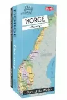 Puzzle 1000 el Mapa Norwegia Dla dziecka Zabawki Puzzle