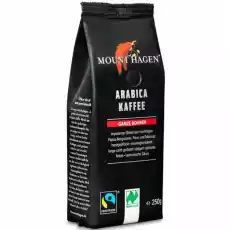 Kawa Ziarnista Arabica Fair Trade Bio 250 g Mount Hagen Artykuły Spożywcze