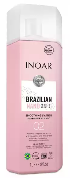 INOAR Nano Protein Keratin keratyna do prostowania 1000ml Zdrowie i uroda Kosmetyki i akcesoria Zabiegi kosmetyczne