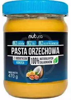 Pasta orzechowa z dodatkiem kokosa 470 g Zdrowie i uroda