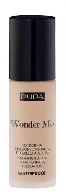 Pupa Wonder Me wodoodporny podkład do twarzy 025 Natural Beige 30ml Zdrowie i uroda Kosmetyki i akcesoria Makijaż i demakijaż Podkłady i bazy